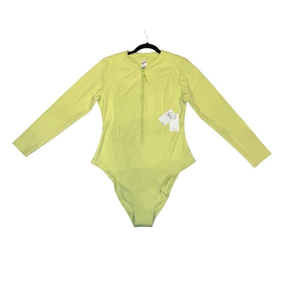 NWT GOOD AMERICAN- Scuba Rash Guard Swimsuit - Picture 2 of 7